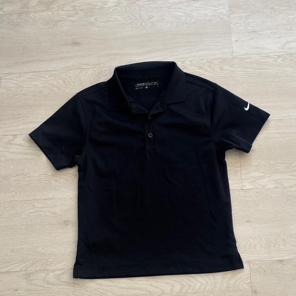 Nike Kids Black Polo Shirt